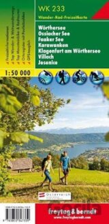 WK 233 Wörthersee, Ossiacher See, Faaker See, Karawanken, Klagenfurt am Wörthersee, Villach, Jesenice, Wanderkarte 1:50.000/mapa