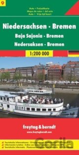 Niedersachsen-Bremen/Dolní Sasko,Brémy 1:200T/automapa