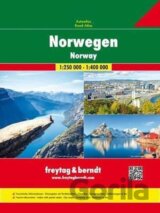 Norwegen/Norsko 1:250T/1:400T/autoatlas spirála