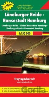 Lüneburger Heide-Hansestadt Hamburg/Luneburské vřesoviště,Hanzovní město Hamburk 1:150T/automapa
