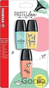 Zvýrazňovač STABILO BOSS MINI Pastell, sada 3 ks Blister 116-7,113-7,129-7,