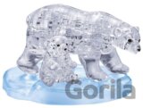 3D Crystal puzzle Lední medvědice s mládětem