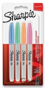 Permanentní popisovač Sharpie Fine sada 4 ks, pastelové barvy