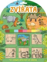 Razítka 5+1 s voskovkou Zvířátka