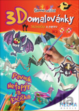 3D omalovánky Pavouk, Netopýr a kočička