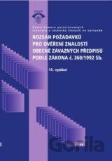 Rozsah požadavků pro ověření znalostí obecně závazných předpisů podle zákona č. 360/1992 Sb. (18. vy