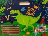 Omalovánky - Dinosauři s pastelkami