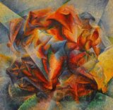 Boccioni : Dinamismo di un ciclista è un dipinto, 1913