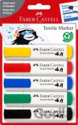 Popisovače na textil set 5 kusov