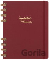 Moleskine – nedatovaný špirálový plánovací červený diár
