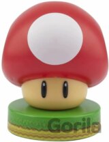 Dekoratívna svietiaca figúrka Super Mario: Huba s červeným klobúčikom