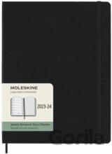 Moleskine – 18-mesačný čierny plánovací diár 2023/2024