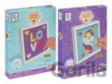 Diamantová malování - LOVE/Jednorožec s rámečkem