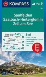Saalfelden, Saalbach-Hinterglemm, Zell am See 1:50 000 / turistická mapa KOMPASS 30