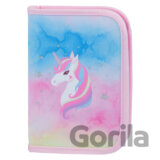 Školní penál klasik Baagl Rainbow Unicorn