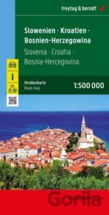 Slovinsko-Chorvatsko-Srbsko-Bosna-Hercegovina-Černá Hora-Makedonie 1:1 000 000 / automapa