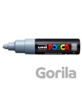 Posca akrylový popisovač PC-7M, 4,5 - 5,5 mm, šedá (s kulatým silným hrotem)