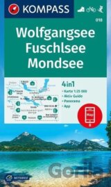 Wolfgangsee, Fuschlsee, Mondsee 1: 25 000