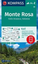 Monte Rosa, Valle Anzasca 1: 50 000