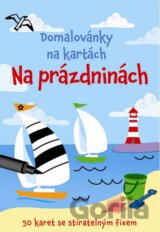 Domalovánky na kartách - Na prázdninách