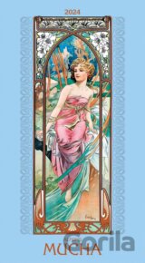 Nástenný kalendár Alfons Mucha 2024
