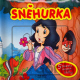 Sněhurka - 5 puzzle uvnitř knihy