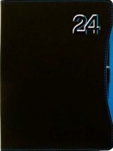 Týždenný diár Smart Timer 2024 - modrý (stĺpcový)