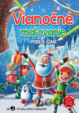 Vianočné maľovanie podľa čiar