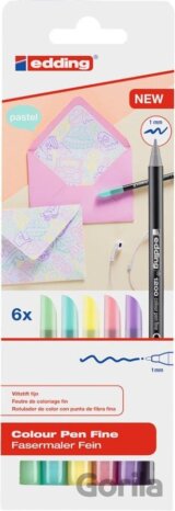 Edding Fixy 1200 - sada 6 ks, pastel