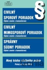Civilný sporový poriadok, Civilný mimosporový poriadok a Správny súdny poriadok