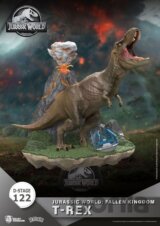 Jurský park diorama D-Stage - T-Rex 13 cm