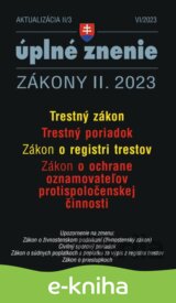 Aktualizácia II/3 - Trestný zákon a Trestný poriadok