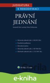 Judikatura k rekodifikaci - Právní jednání