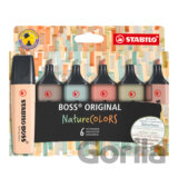 Zvýrazňovač - STABILO BOSS ORIGINAL NatureCOLORS - 6 ks sada - béžová, teplá šedá, zemitá zelená, bahenná zelená, siena, umbra
