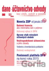 Dane, účtovníctvo, odvody 12/2015