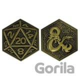 Zberateľská mince Dungeons & Dragons D20