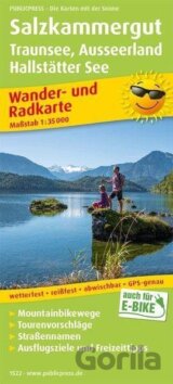 Solná komora, Traunsee, Ausseerland, Hallstätter See 1:35 000 / turistická a cykloturistická mapa