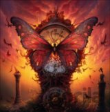 Dřevěné puzzle Magické motýlí hodiny A3