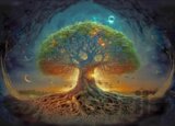 Dřevěné puzzle Strom života A3