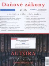 Daňové zákony 2016 pre účtovníkov