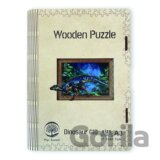 Puzzle Dinosaurus A3, dřevěné, svítící