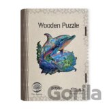 Dřěvěné puzzle/Delfín A3 svítící