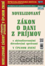 Novelizovaný Zákon o dani z príjmov