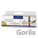 Popisovač Faber-Castell Pitt Artist Pen Calligraphy - súprava 4 ks