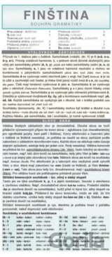 Finština – souhrn gramatiky