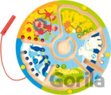 Dřevěný magnetický labyrint ZOO