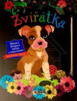 Zvířátka - Úžasná škrábací knižka a omalovánky
