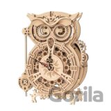 Puzzle 3D Stolní hodiny s časovačem Sova