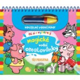 Tři prasátka - Čti a vybarvuj Magické vodní omalovánky