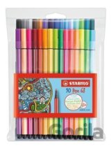 Fixa STABILO Pen 68 sada 24+6 ks neonové v puzdre